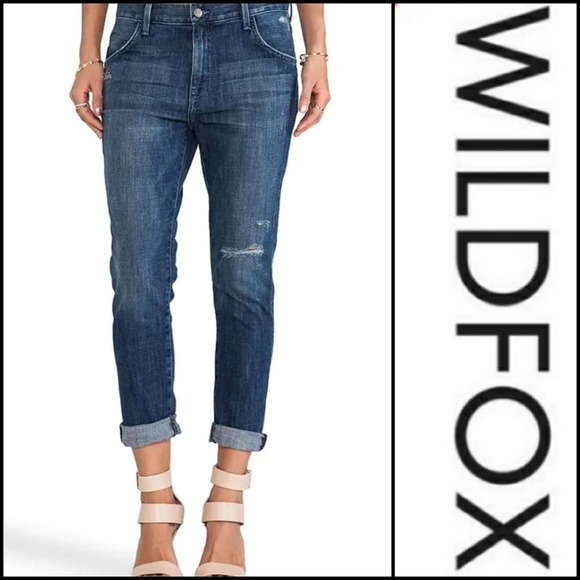 𝅺NEW! WILDFOX Marissa Boyfriend Jeans 25. - Picture 1 of 9